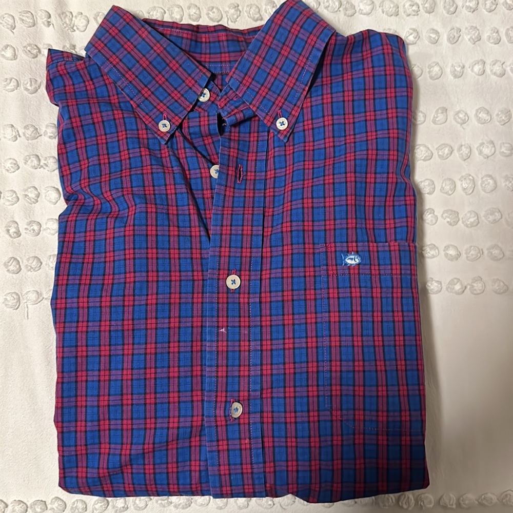 Men’s Southern Tide Casual Dress Button Down Shirt, sz L
